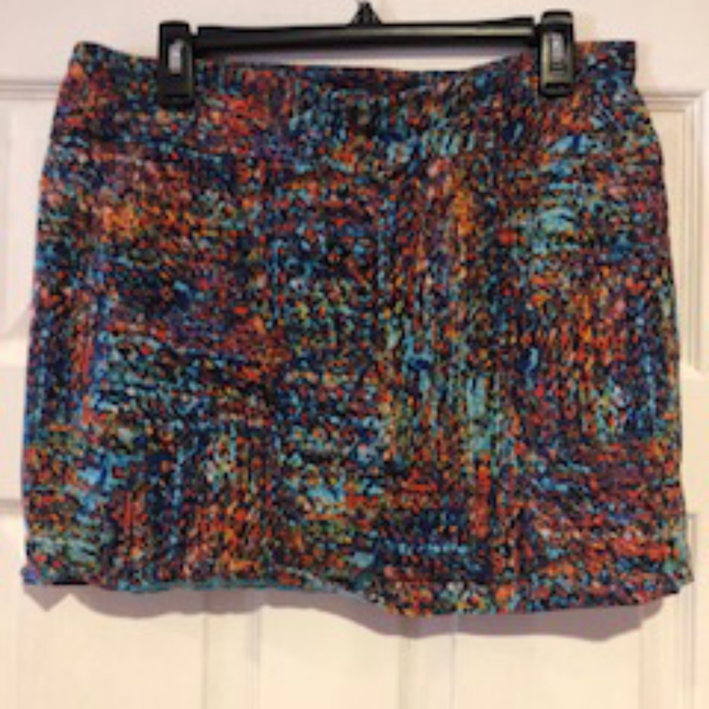Multicolored skort